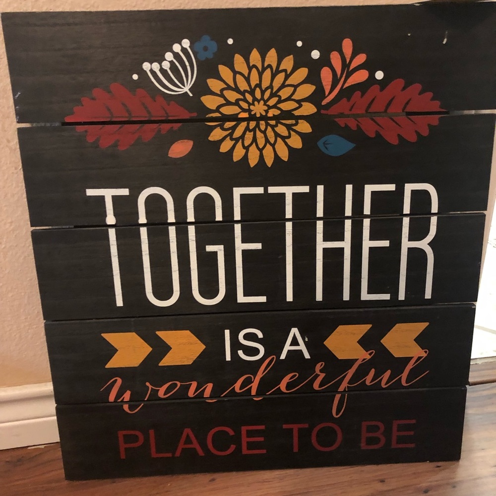 Wooden sign